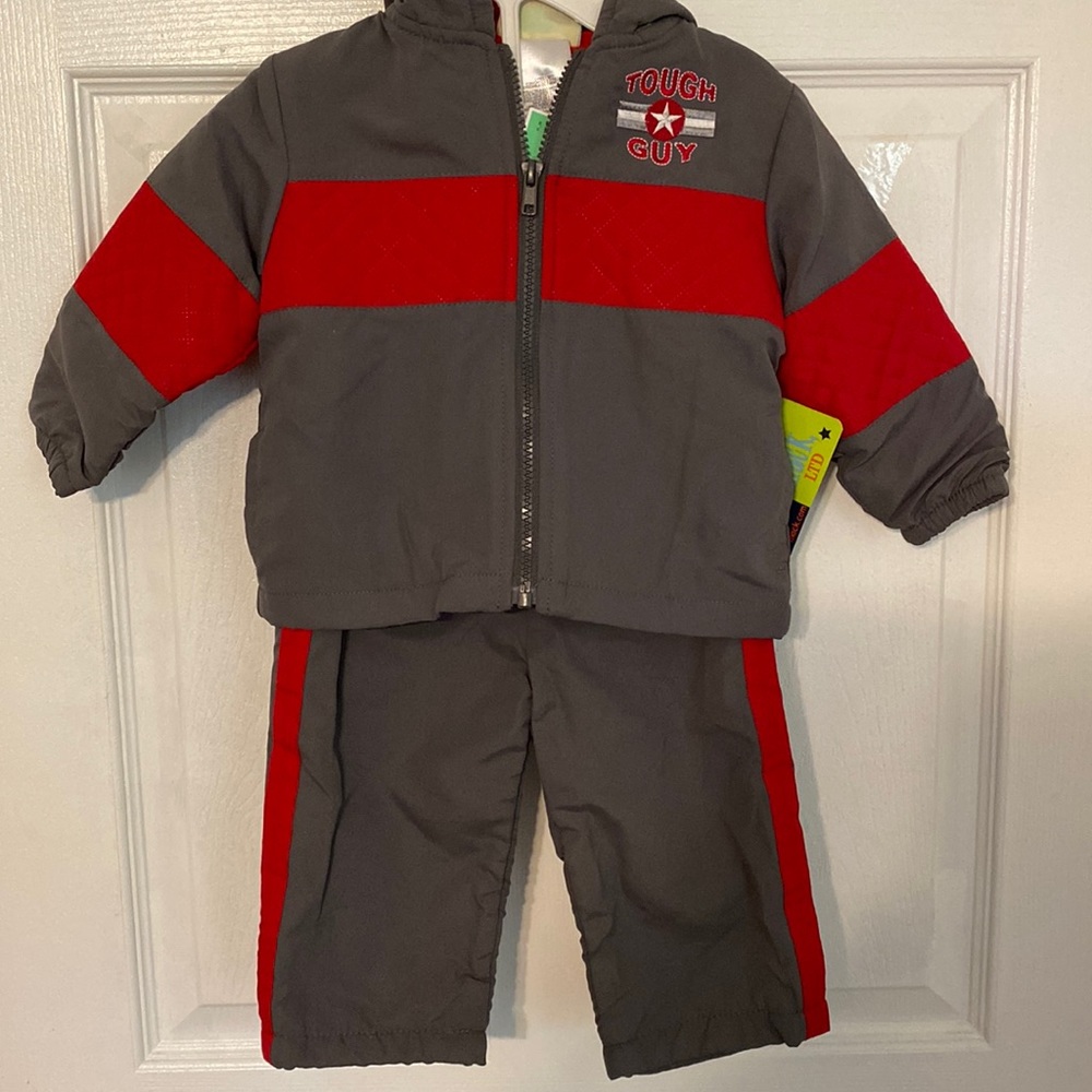 NWT Boys Hooded Jacket and Pant Set size 12 month